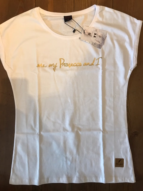 Damen T Shirt My Prosecco and I Soulsista Fashion